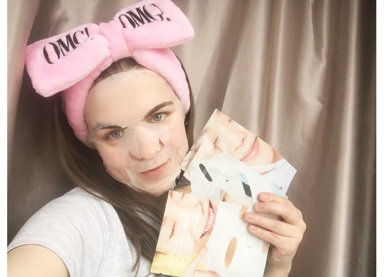 Additional facial skin care. Cosrx brand sheet masks.